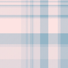 Handkerchief check vector plaid, jersey pattern tartan fabric. Goose textile background texture seamless in white and misty rose colors.