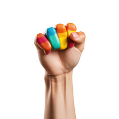 A Painted Fist in the Air