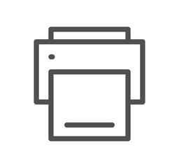 Obraz premium Electronic and device related icon outline and linear vector. 