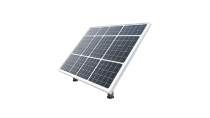 Solar panel side view cutout