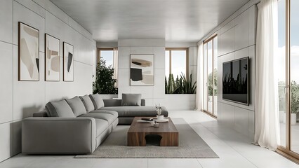 The modern concise living room