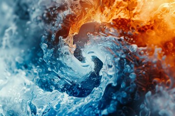 Fire and Ice Abstract