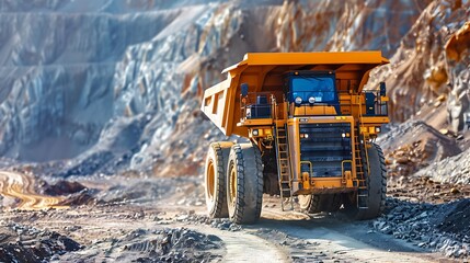 Heavy Duty Mining Truck in Quarry