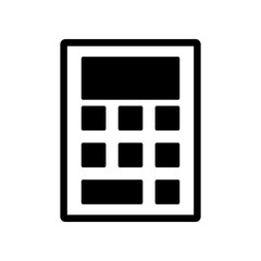 calculator icon, modern vector isolated on white background.