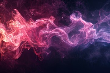 Obraz premium Mesmerizing Colorful Smoke Waves