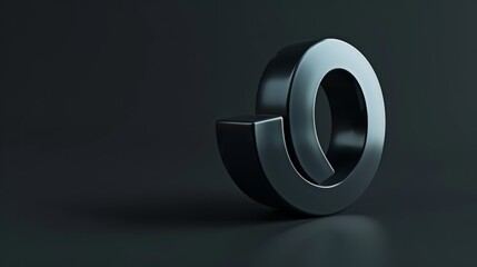 Null percent on black background