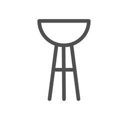 Cooking and kitchen related icon outline and linear vector.	
