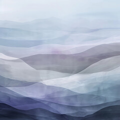 Obraz premium Misty Horizons: Abstract Mountain Landscape