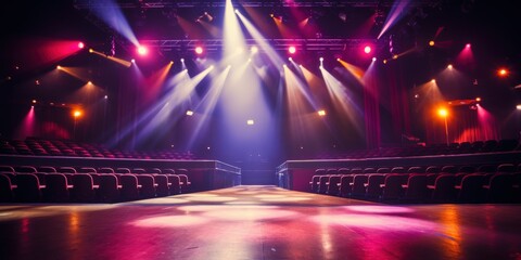 Concert Stage Ready For The Show