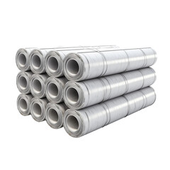 Fototapeta premium Stack of Metal Rolls