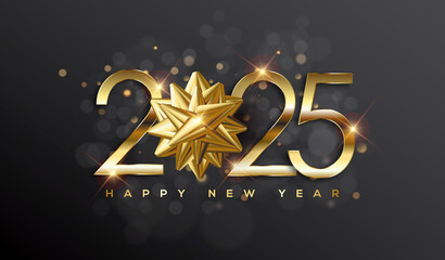 2025 Happy New Year Greeting Card