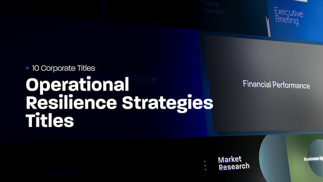 Operational Resilience Strategies Titles | 10 Motion Titles with Control Panels