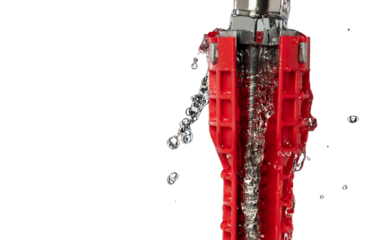 Water leak under sink on Nut Bolt stainless steel. Drain sink leak water from pipe plumbing in bathroom and repair by flume wrench tools as water splash drop. Black background isolated