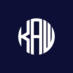 kaw circle logo design