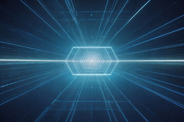 Obraz premium Abstract background. Blue and white tones. Technology backdrop.