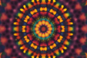 Obraz premium Colorful abstract kaleidoscope or endless pattern for background used.