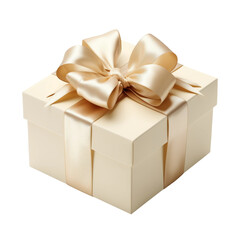Fototapeta premium Elegant Gift Box with Golden Bow
