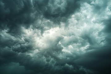 The heavy storm was announced by the presence of supercell storm clouds, swirling ominously under the dramatic sky