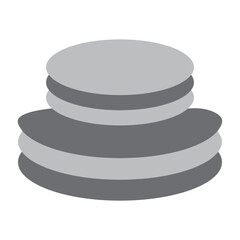 Sustainable tableware Vector Flat Icon Design