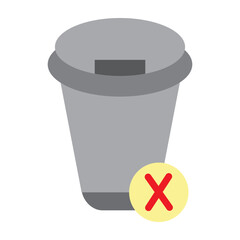 Singleuse items Vector Flat Icon Design