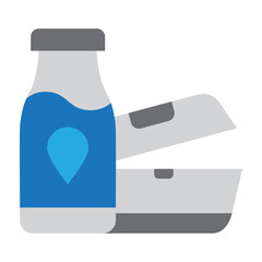 Packaging pollution Vector Flat Icon Design