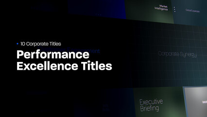Performance Excellence Titles | 10 Motion Titles with Control Panels