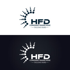 HFD logo. H F D design. White HFD letter. HFD, H F D letter logo design. H F D letter logo design in GOLD, GOLDEN LOGO, THREE, style. letter logo set in one artboard. H F D letter logo vector design.	