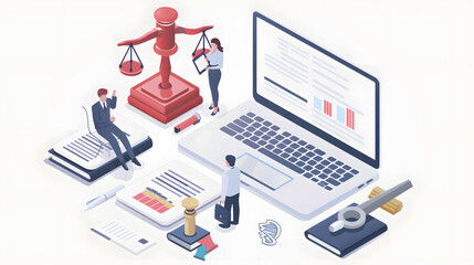Showcase the collaborative nature of legal document management platforms with an image depicting lawyers and clients collaborating on documents in real-time, 
