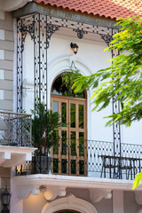 Casco Viejo houses at Panama City, Panama - stock photo