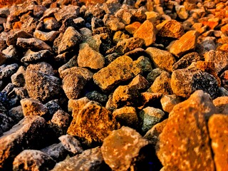 Charming pebble photo for background