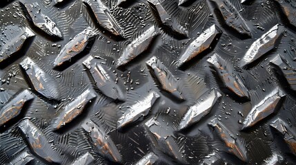 Rugged Sandblasted Metal Texture with Rough Industrial Design Background