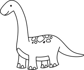 Dreadnoughtus Dinosaur Line Art