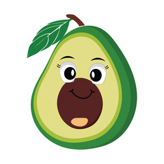 Cartoon avocados mascot characters, hand drawn doodle style cartoon character illustration icon design avocado cartoon