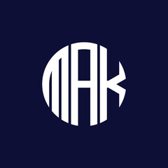 mak circle logo design