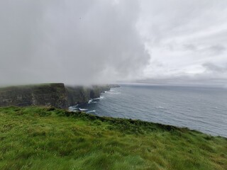 Moody weather at the Cliffs of moher, Ireland