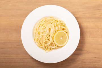 レモンクリームパスタ