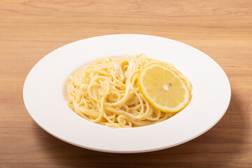 レモンクリームパスタ