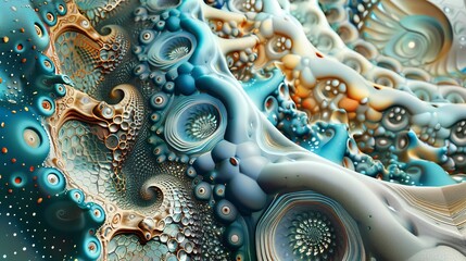 Obraz premium abstract rendering of notion of calm, zen, patterns 