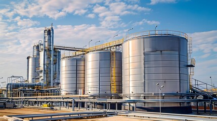 Rice Bran Oil Storage and Production in an Industrial Factory Facility