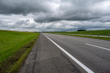 beautiful landscape on a summer day in Belarus