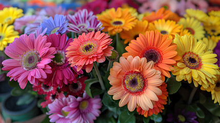 beautiful rainbow color flower plants