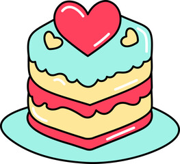 Loving Heart Cake