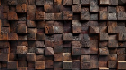 Seamless texture of wooden blocks. Abstract background for design.