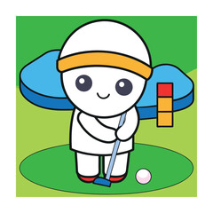 Golfer vector illustration
