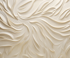 3D white wave and curve texture background, GennerativeAI, Luxury wallpaper