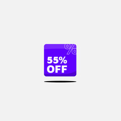 Notification box 55% off offe...