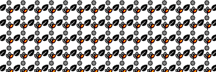 seamless pattern collection, Decorative wallpaper,flowers and leaves