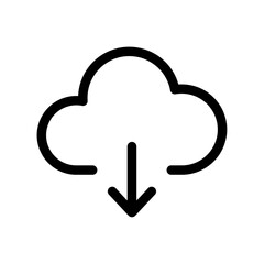 Cloud download icon