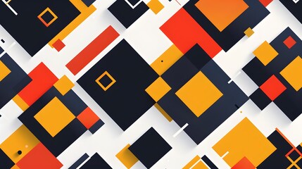 3d square background