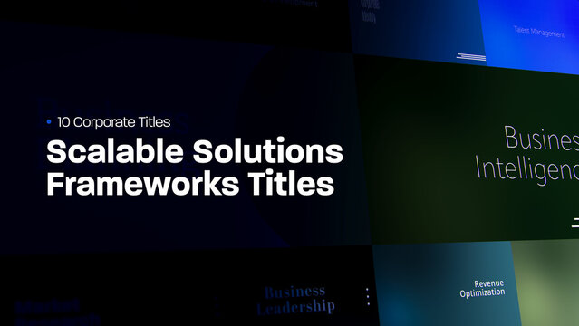 Scalable Solutions Frameworks Titles | 10 Motion Titles with Control Panels